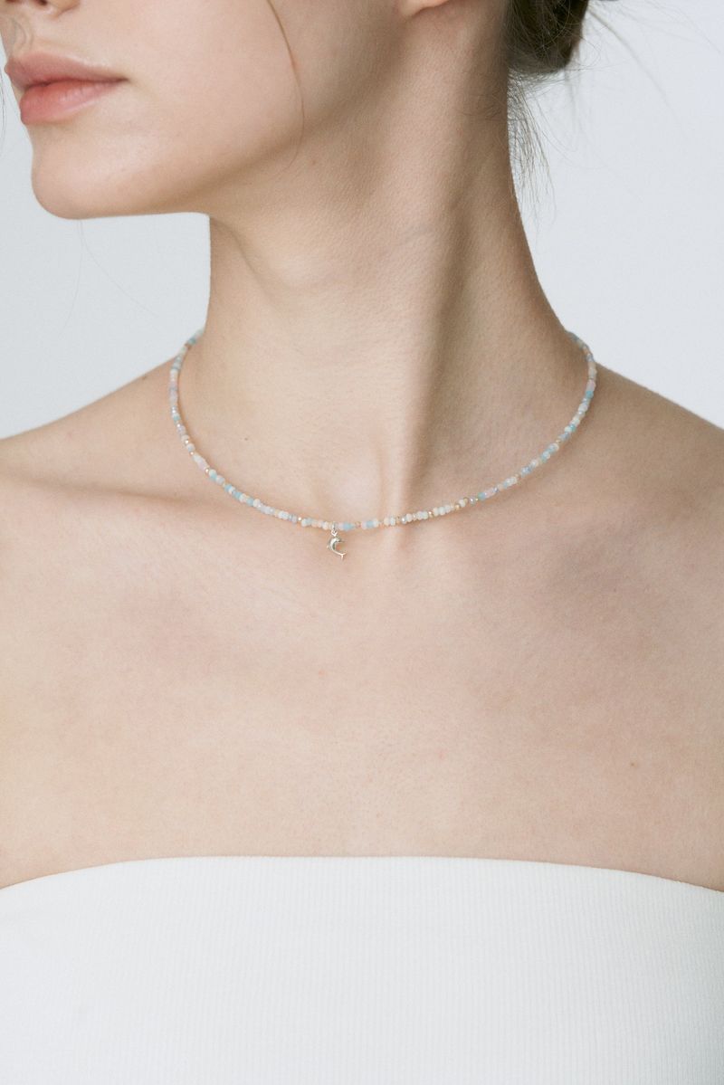 Silver925_Ocean Dolphin_N (Multi,Blue)