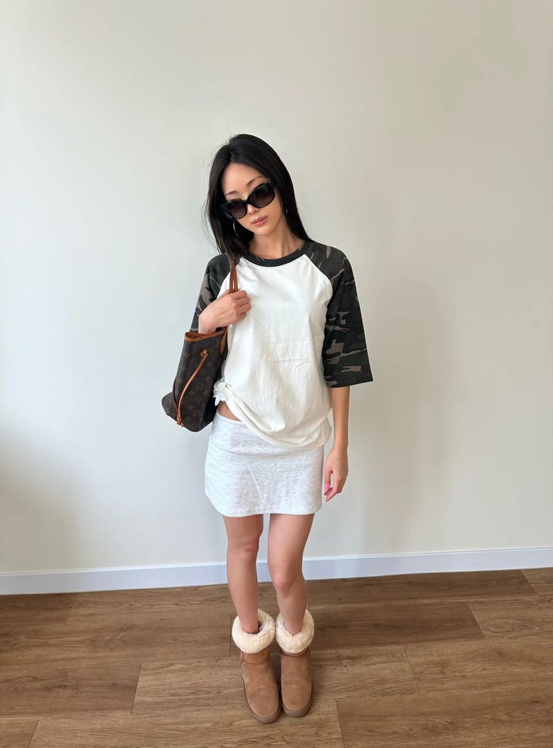 lowrise mini skirt