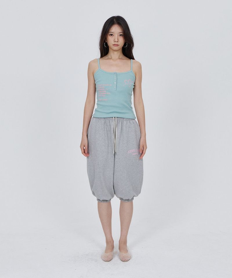CONY LAZY CAPRI PANTS / MELANGE