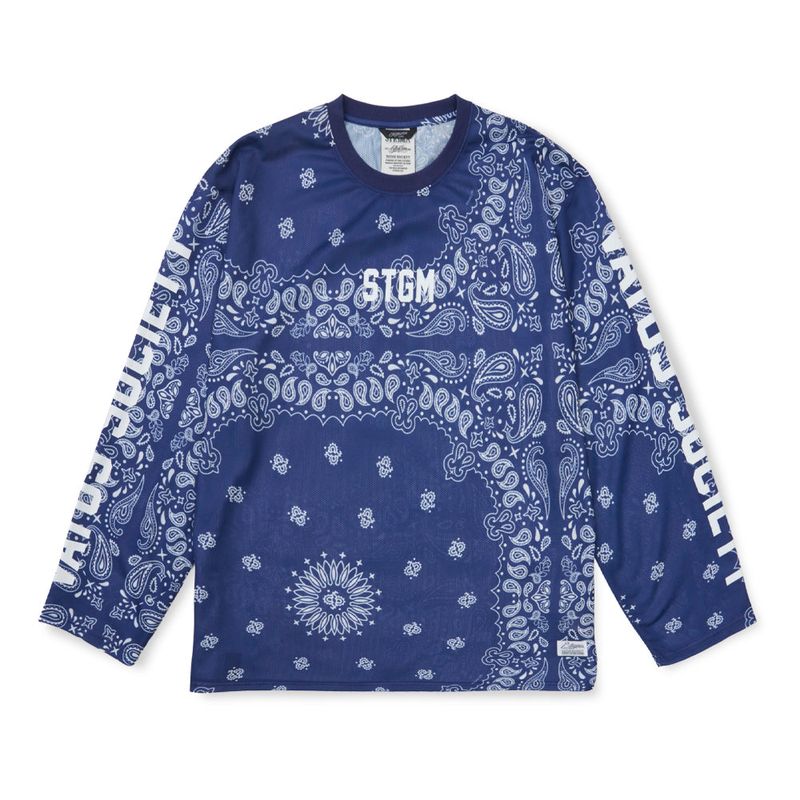Mesh Oversized Long Sleeves Paisley