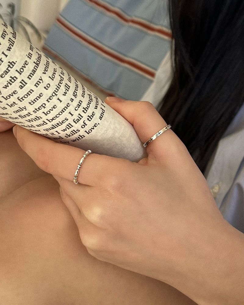 Hove cross ring (silver) *1PCS