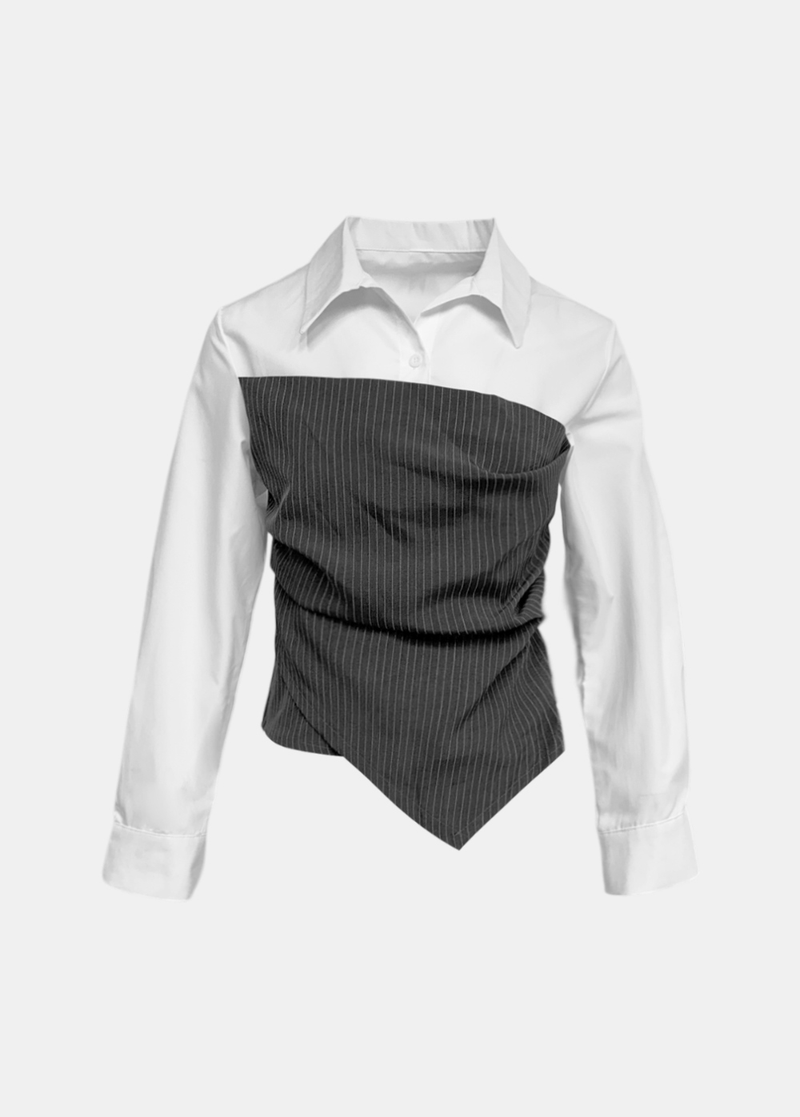 Manish Stripe Layered Shirt