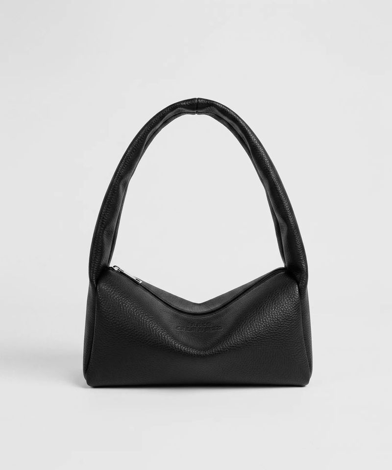 taeri tote_suede brown_lettering
