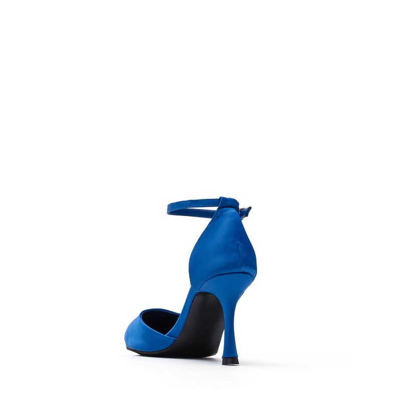 Satin Stiletto Heel(Blue)