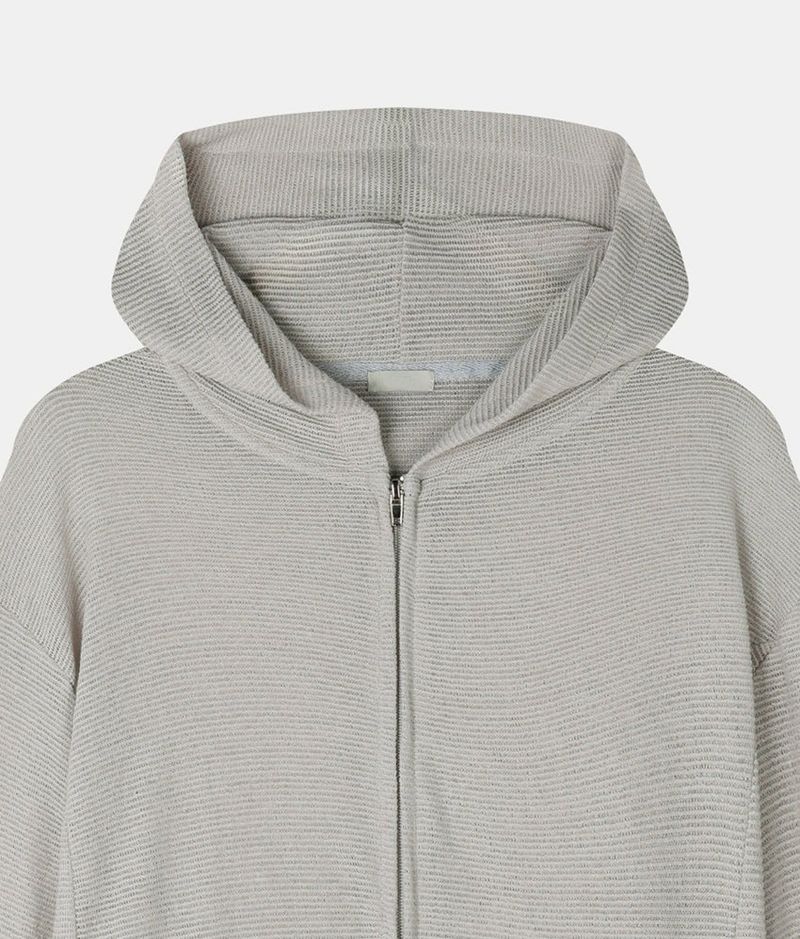 No.1333 mesh hood thin zip-up (3color)