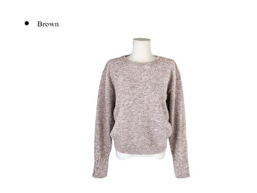 Baran Wool Loose Fit Long Sleeve Button Knit