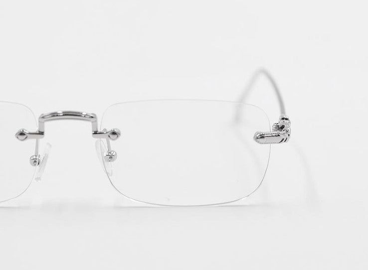 No.0834 geekchic silver glasses