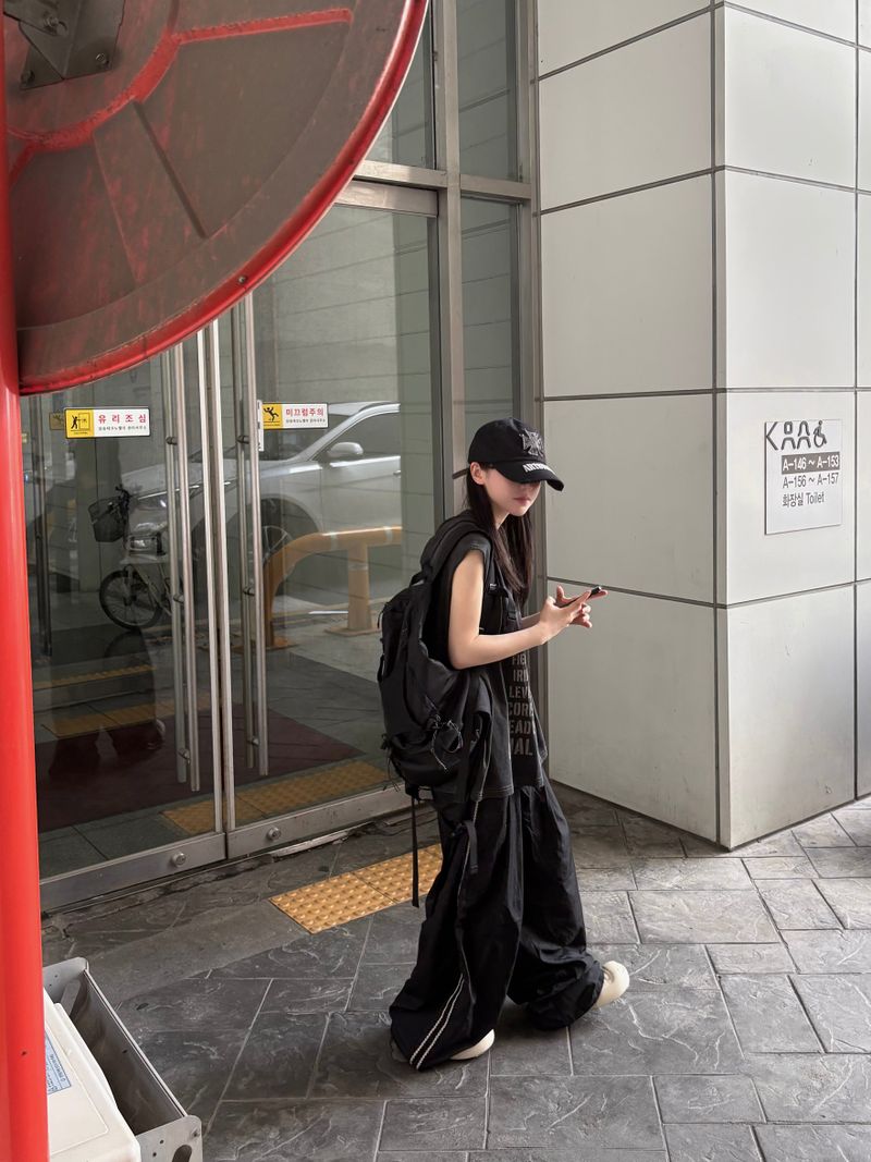 ethnic track nylon pants