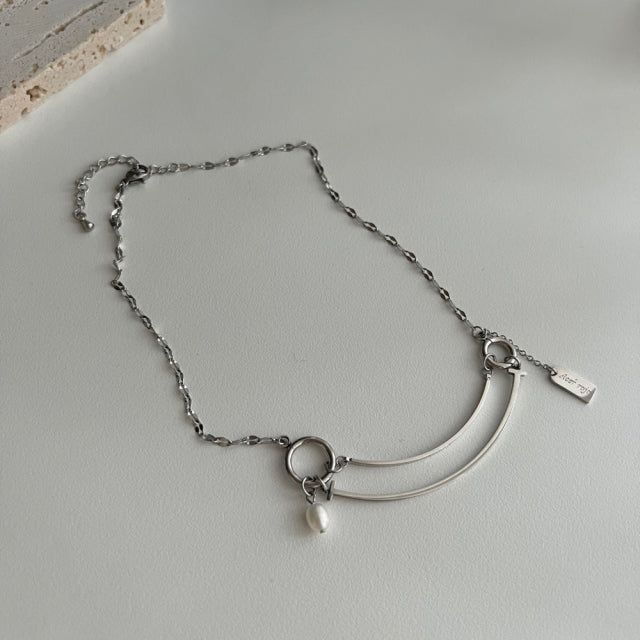 dle Bold Double Bar Unique Handmade Necklace