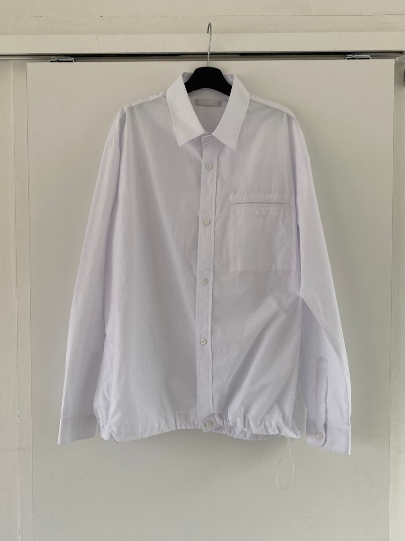 Cotton string long sleeve shirt