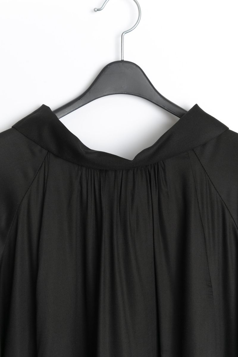 mock neck shirring pocket ops(3colors)
