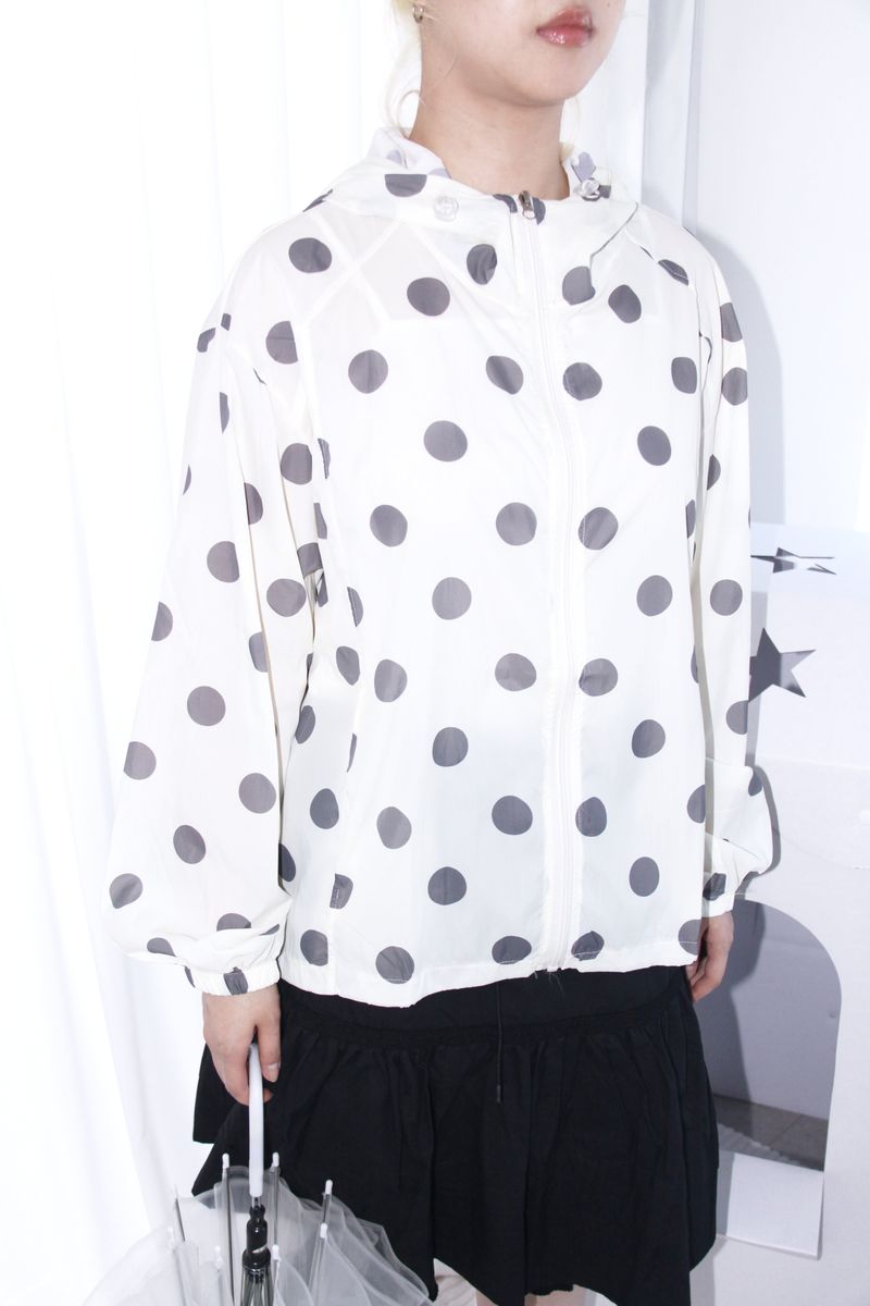 BIG DOT HOODED WINDBREAKER 