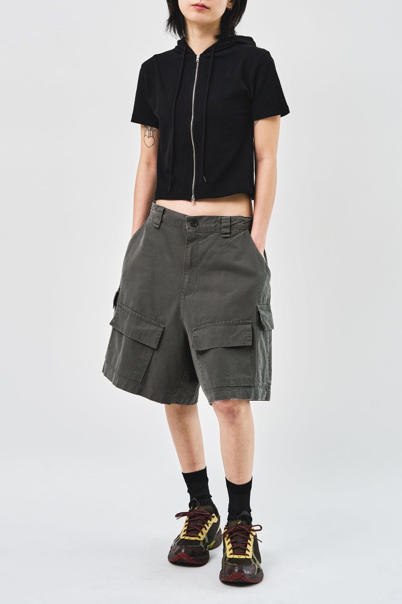 Style Rip Cargo Half Pants (2color)