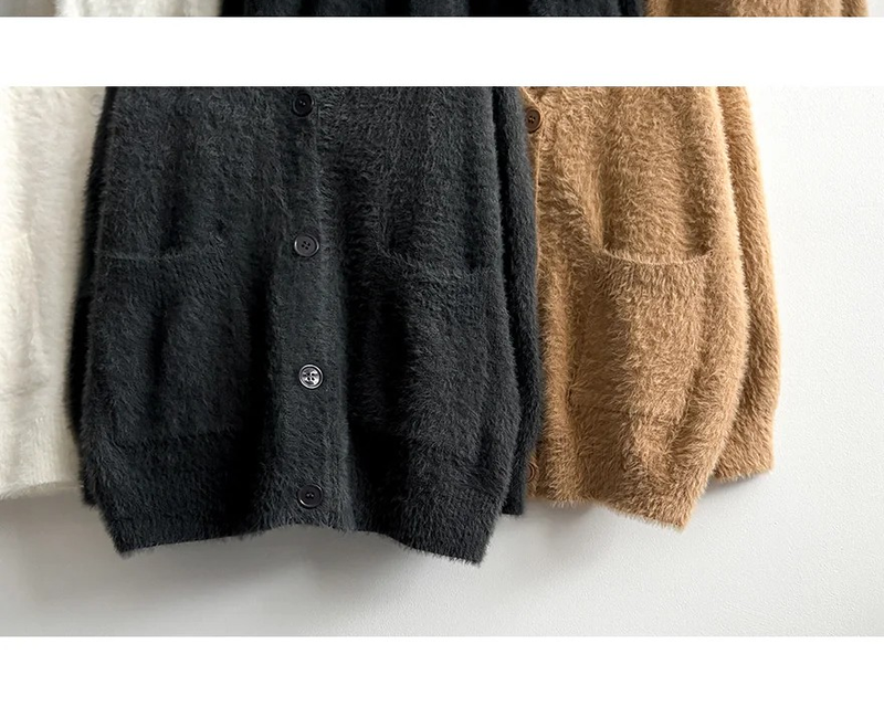 Onp Pocket Angora Cardigan