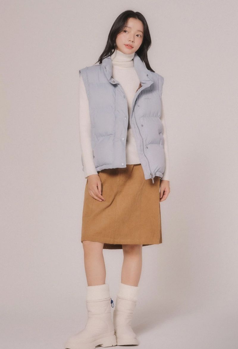 2WAY WELLONG PADDING JUMPER (Light blue)