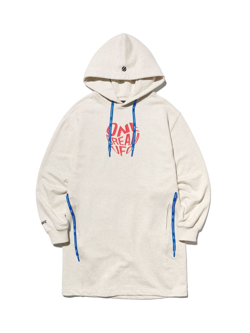 UFC Sports(ユーエフシースポーツ)の「UFC HEART OVERSIZED FIT HOODIE ONE PIECE(Dresses)」