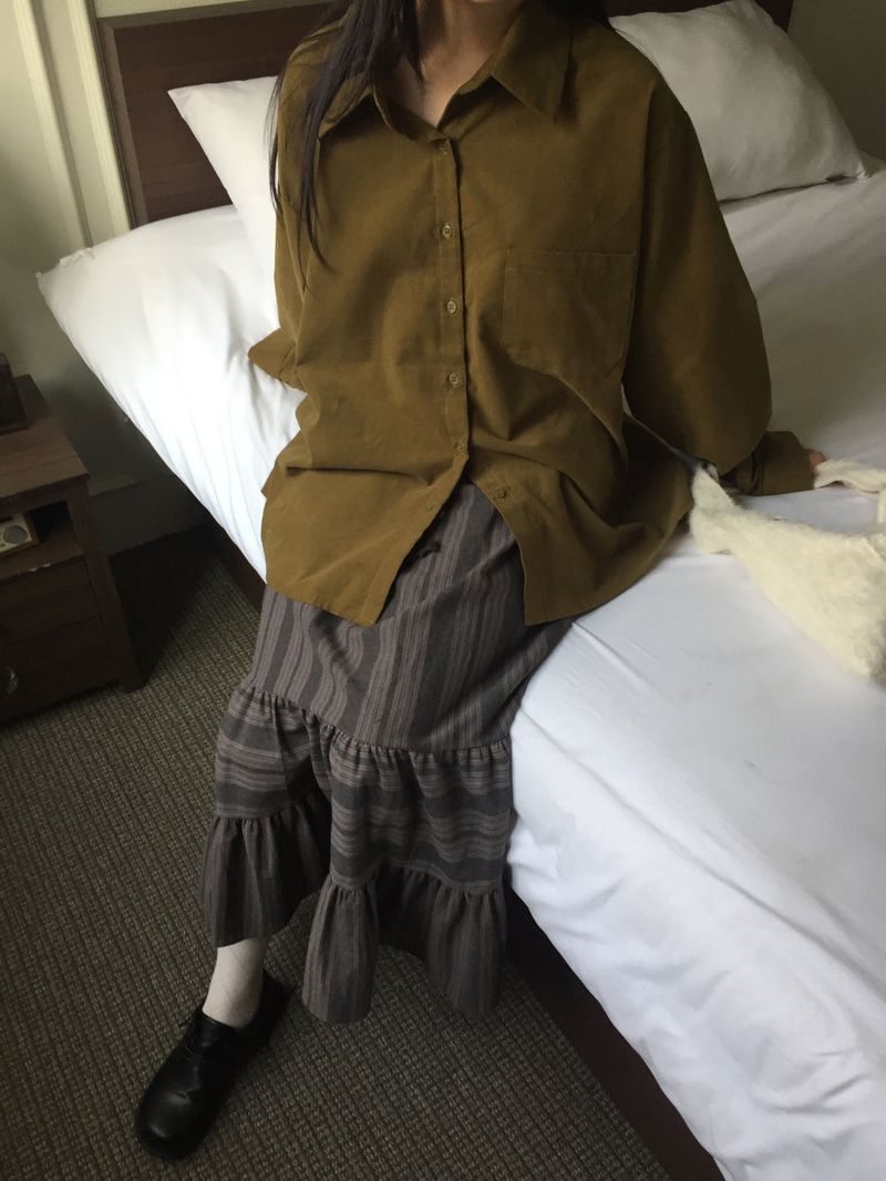 [MD Pick]Winder Stripe Skirt (1color)