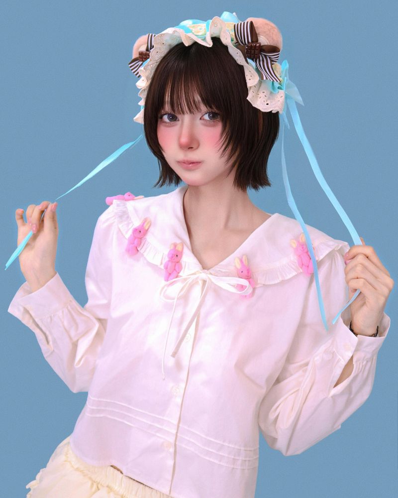 mint-choco bear hair dress