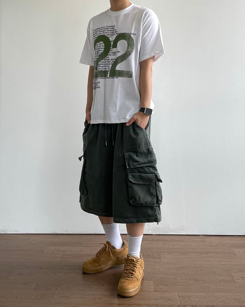 Mitsu Printed Short Sleeve Tee