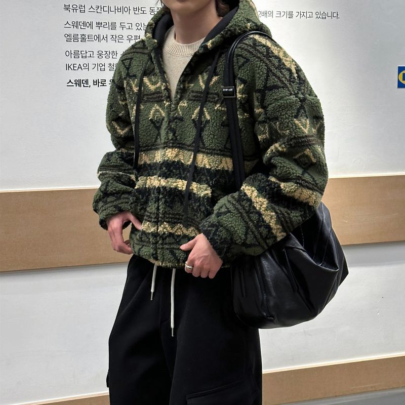lemenne（ルメンヌ）の「LMN Martin Jacquard Wool Hooded Padded (3 colors)（Jackets/Outerwear）」