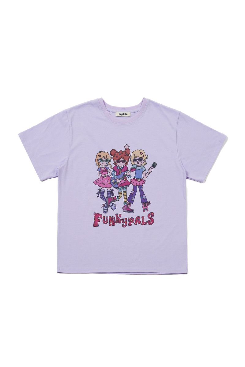 POPPALS（ポップパルズ）の「Funky Pals T-shirt [Light purple]（Tops）」