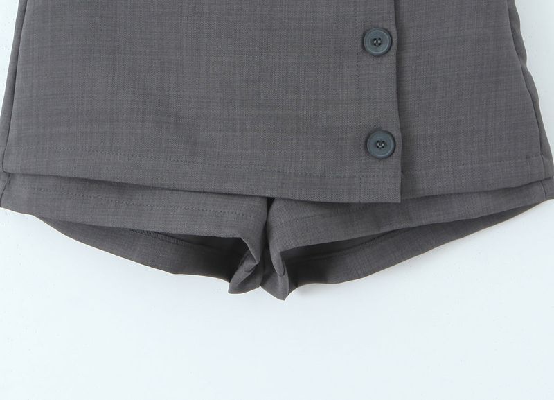 Oria Button Wrap Skort