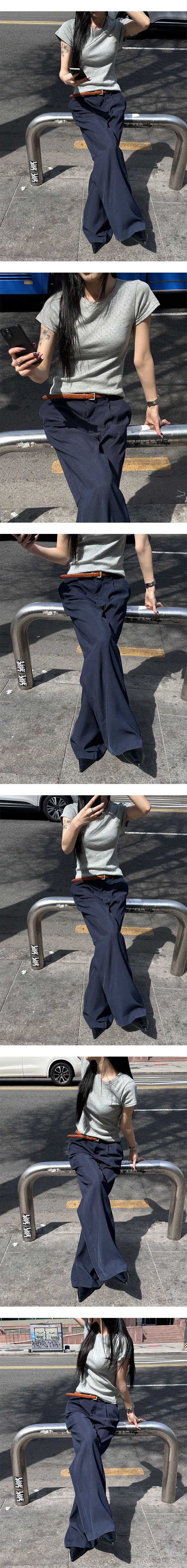 [Unisex] ワイドロングスラックス(2color)