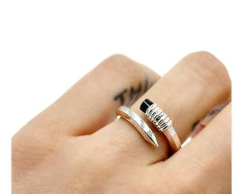 Linning Ring Silver onyx
