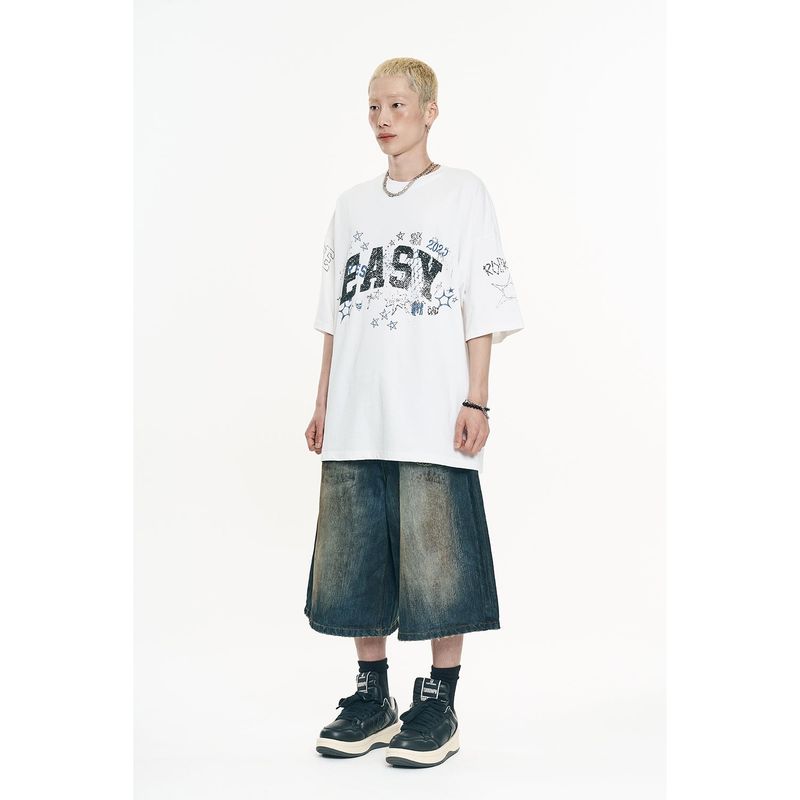Doodle Pigment Short Sleeve - White