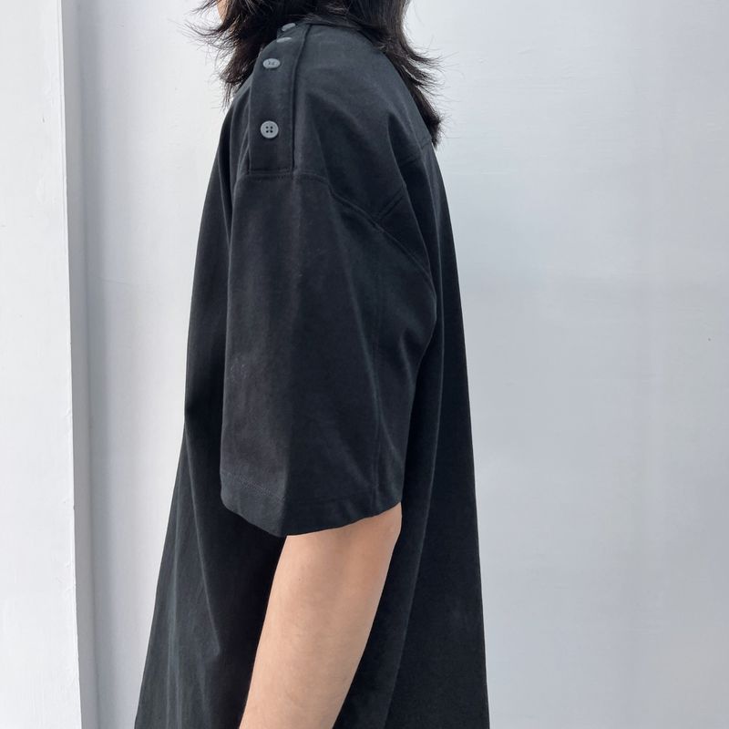 Side Snap Relaxed Tee