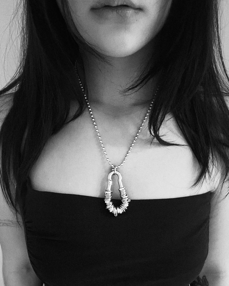 Carabiner In Orbit Necklace