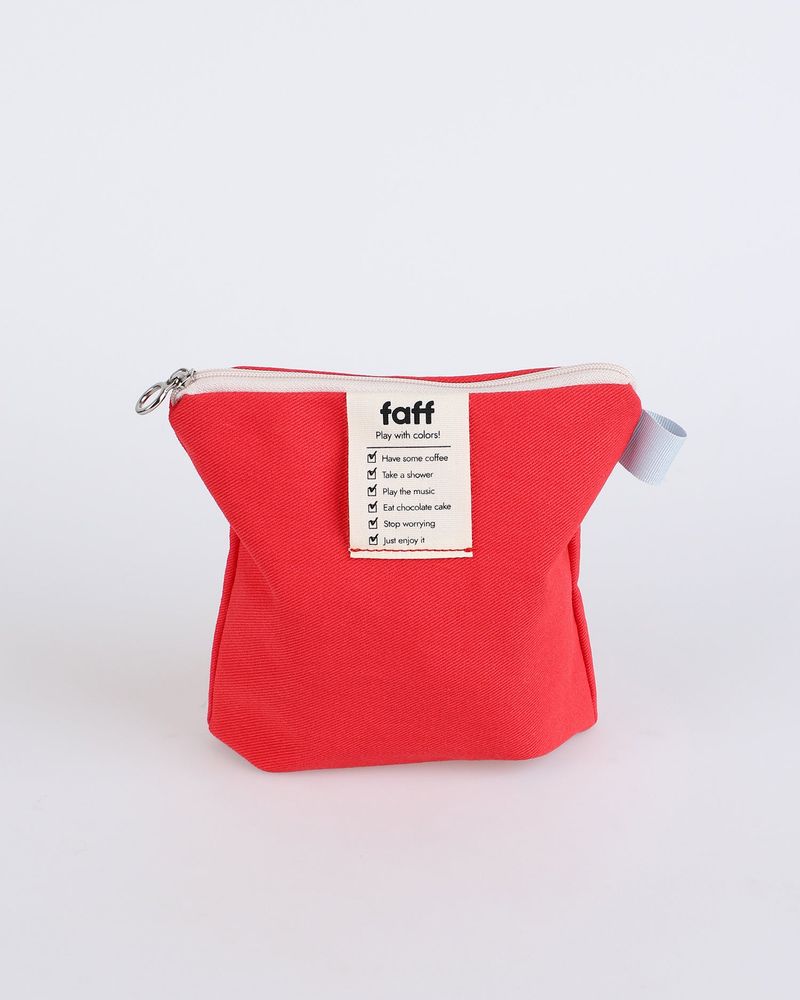 faff（ペプ）の「faff ポーチ トゥルーレッド（スマホグッズ/小物）」