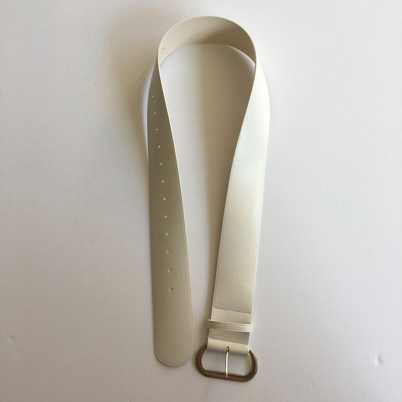 Wide oval buckle belt(2color)