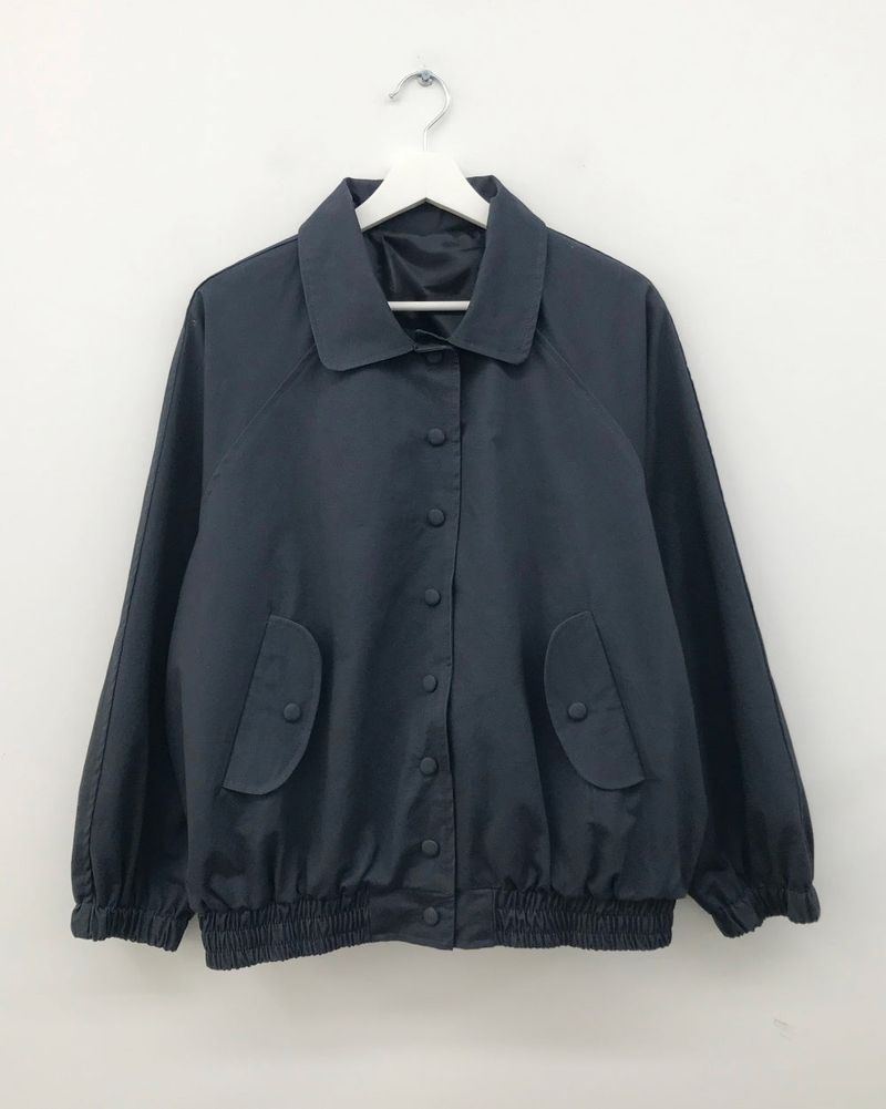 Faded Washed Curve Jacket (2color)