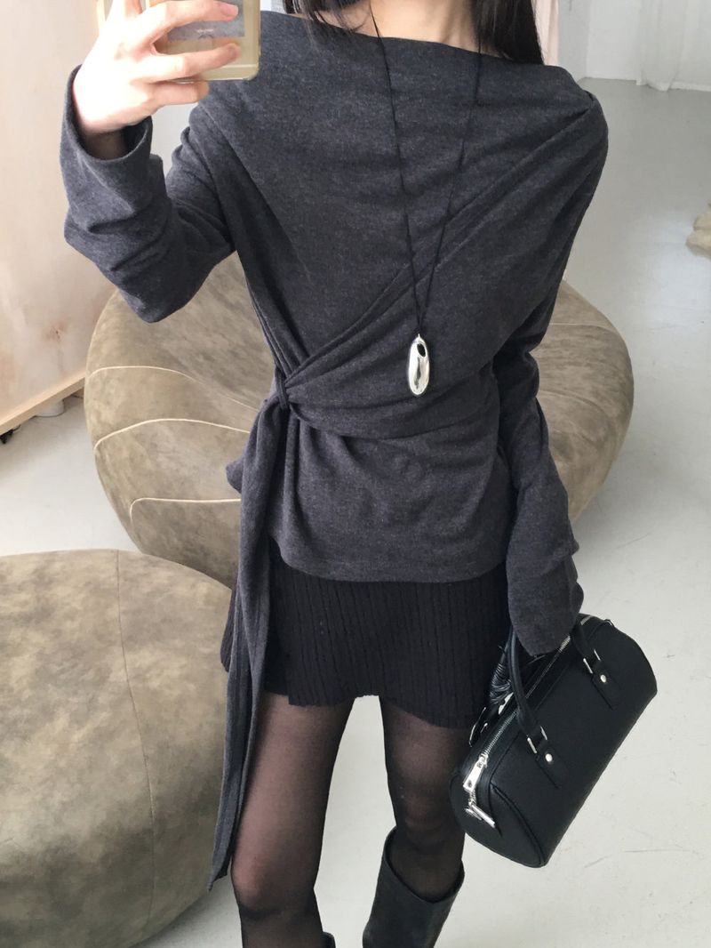 Cross strap drape T