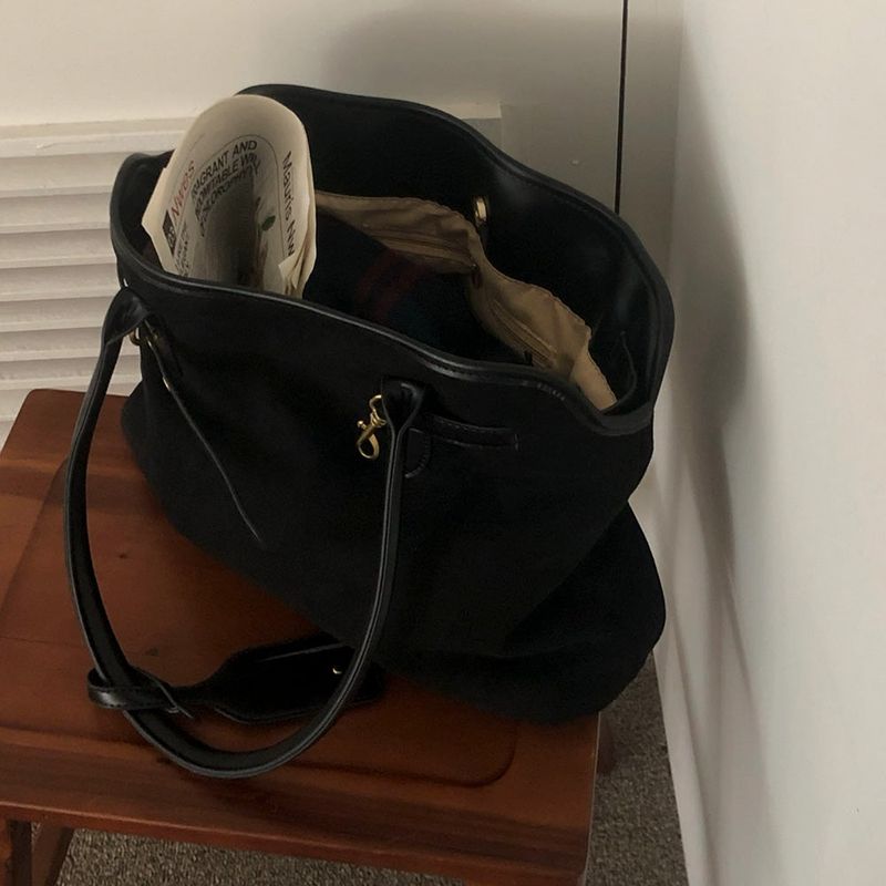 [3color] Nouvel, suede buckle shoulder bag & toad bag