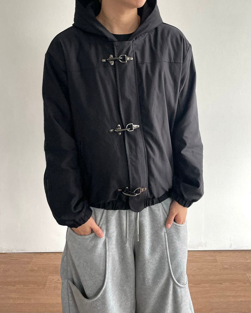 Fireman Buckle Hooded Jumper
