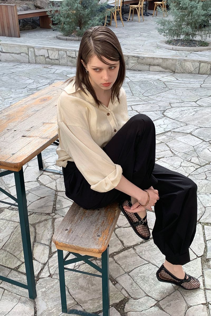 SAND-WASHING SHIRT_BEIGE