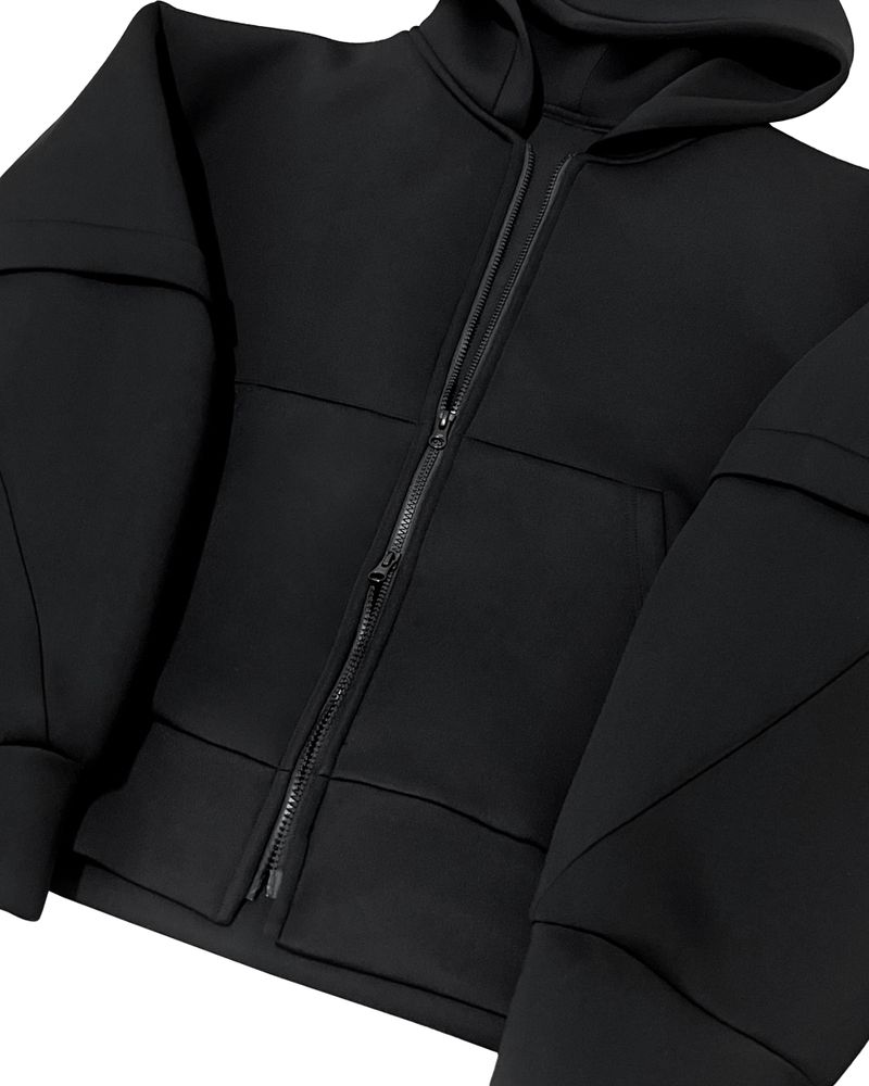 AE BULKY HOODIE ZIPUP_BLACK