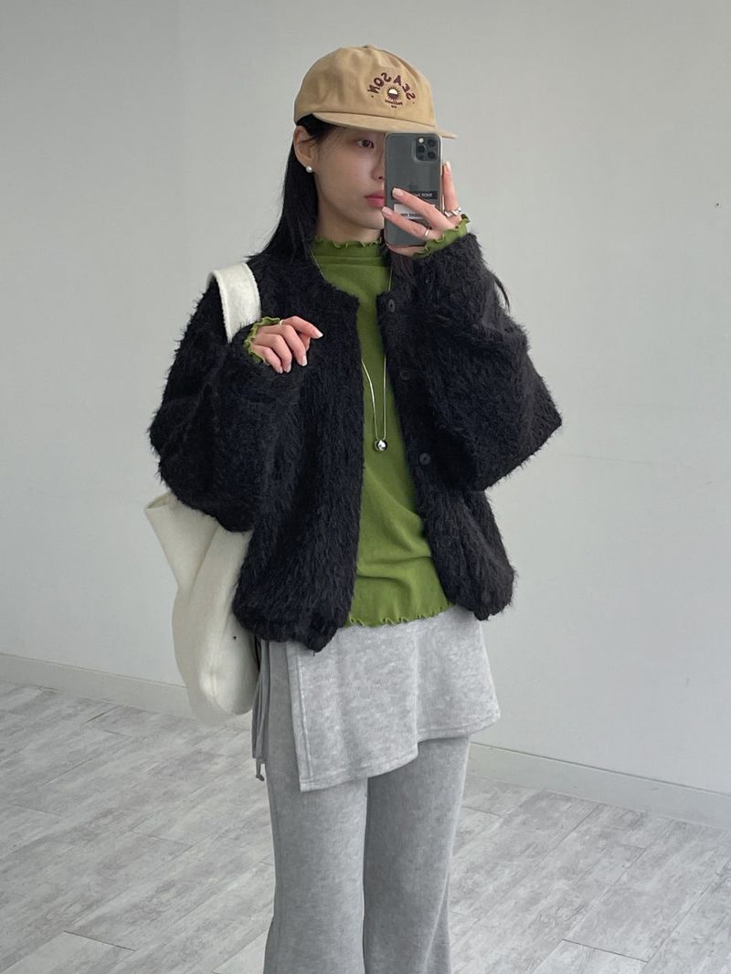 [Brushed Lining] Wave Warmer Turtleneck T-Shirt