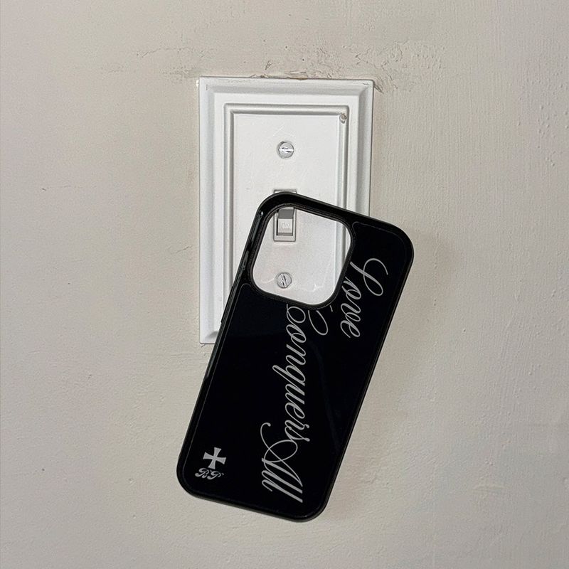 Love All glass case (black)