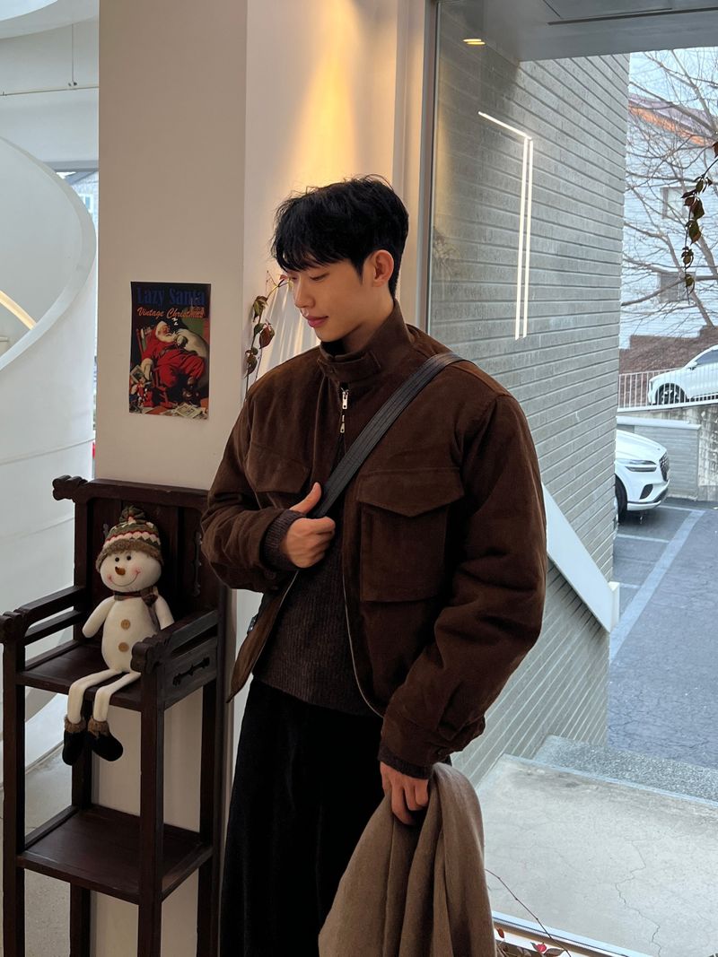 Anvil Corduroy Padded Jacket – M/L (3 Colors)
