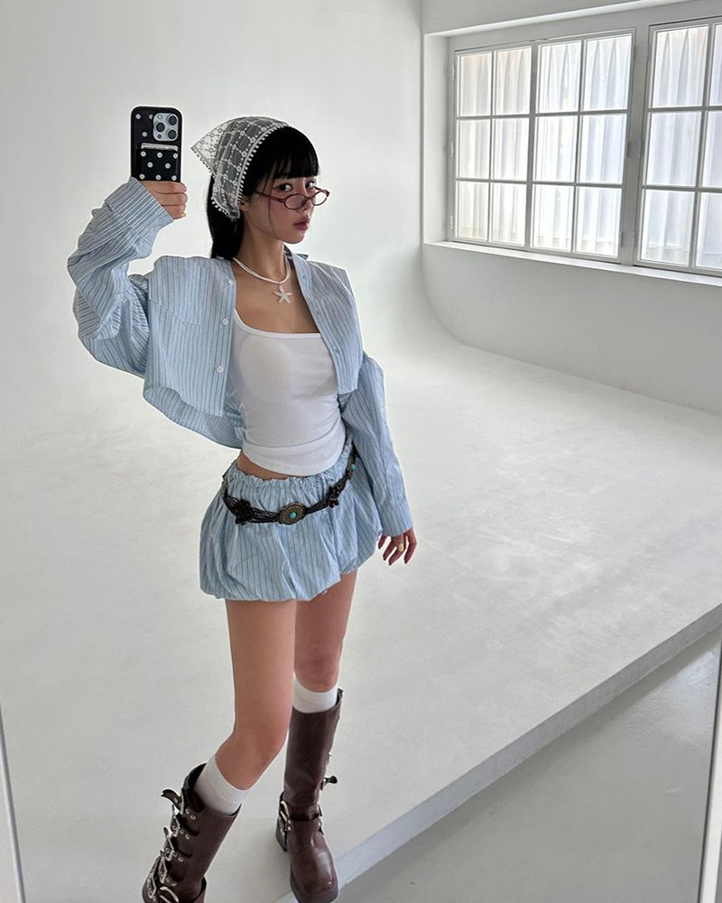 a bunny summer cropped shirt