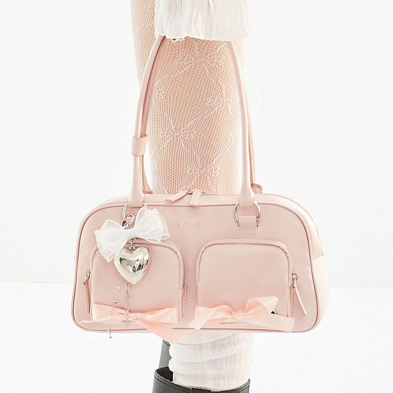 Logo Heart Ribbon Keyring