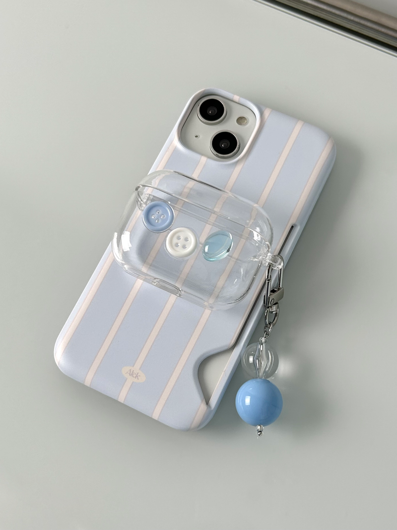 Milk Button AirPods 1/2 Case(3color)