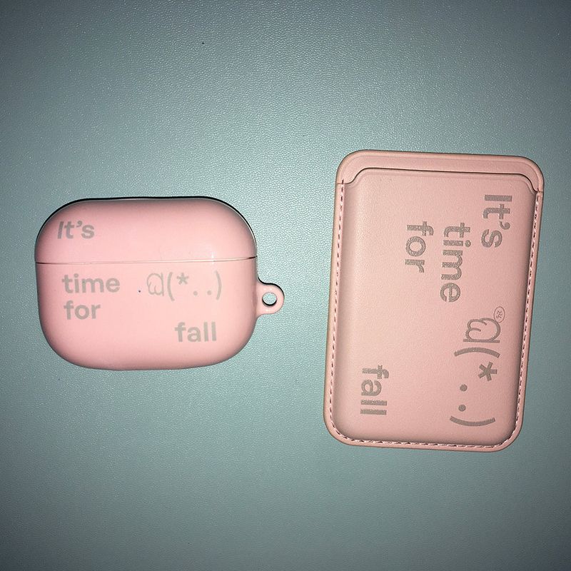It's time for fall (pink) airpod case