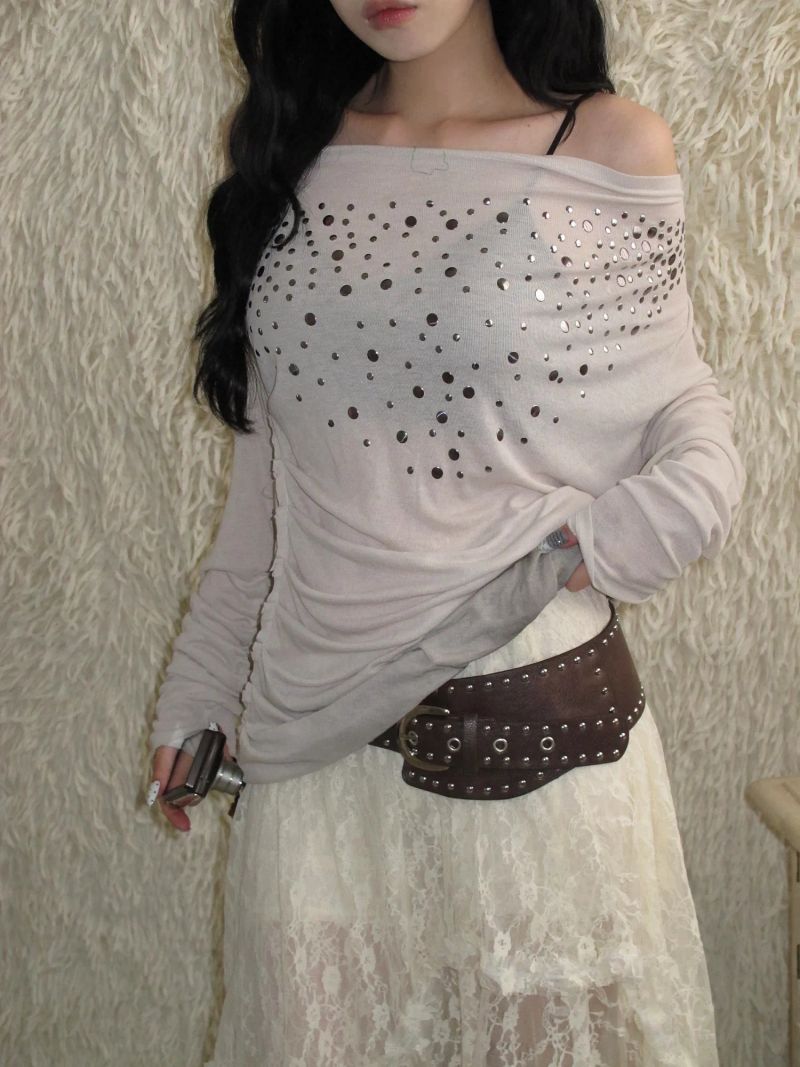 Vintage Stud Drape T