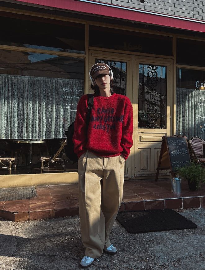 Hazy Cotton Pintuck Pants