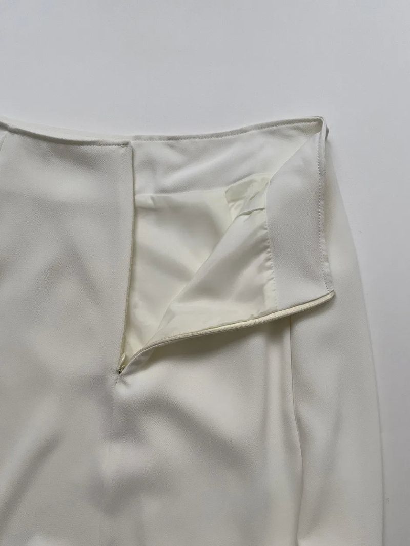 Dion Pintuck Mermaid Long Skirt