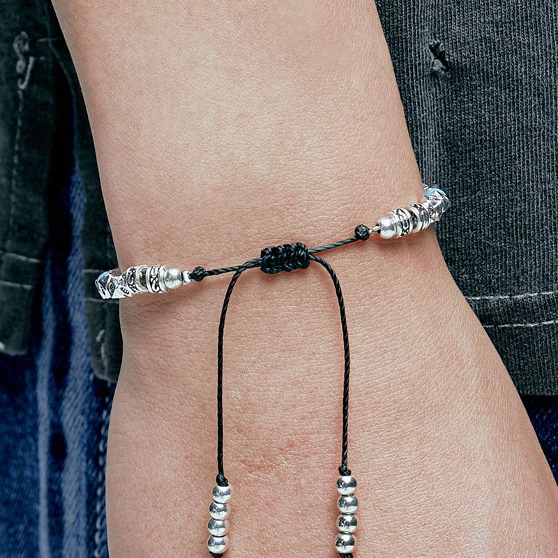silver & turquoise beads bracelet